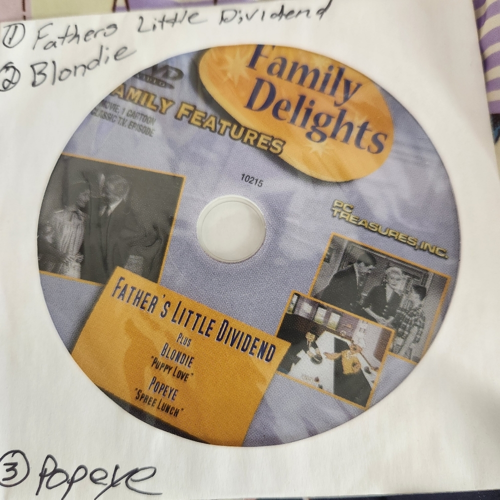 Family Delights dvd with 3 movies 2004